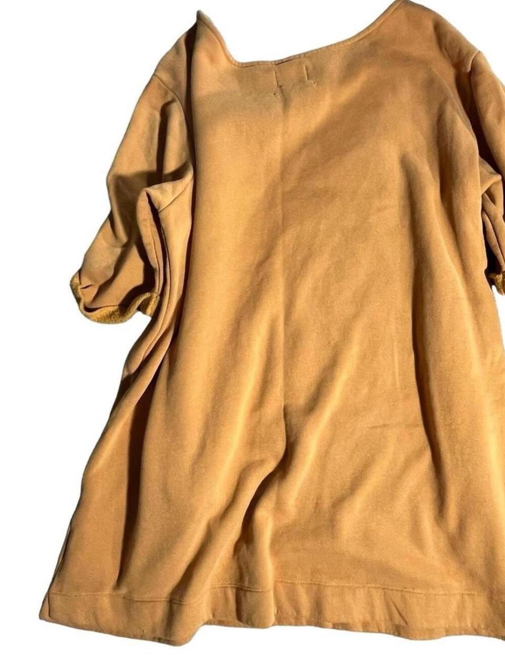 254-Urban Outfitters Tan sweatshirt dress oversized with pockets #90s #y2k - Picture 2 of 6